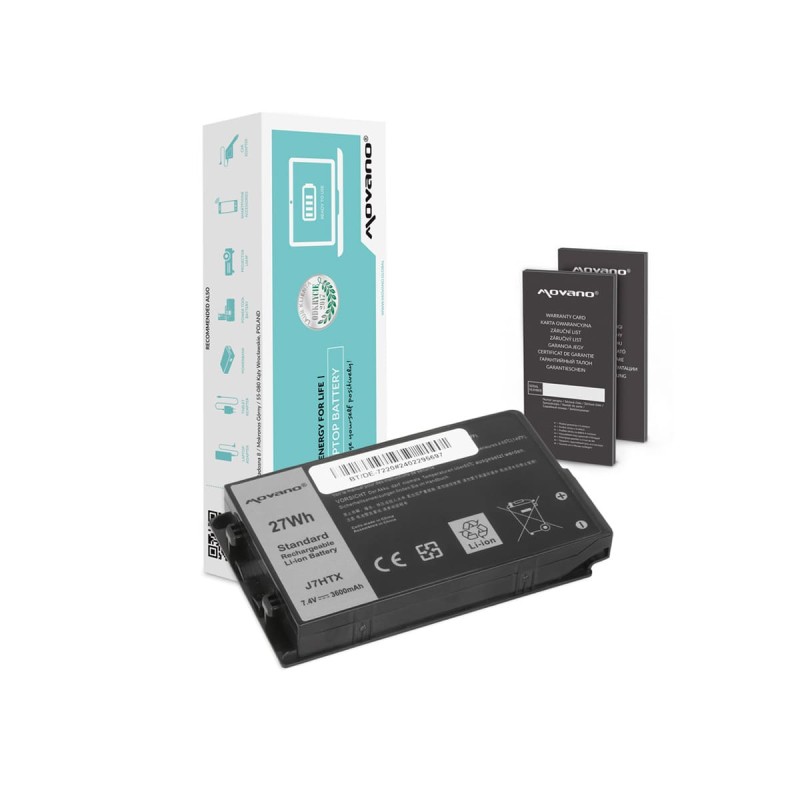 Movano BT/DE-7220 battery for Dell Latitude Rugged Extreme 7202 and 7212 · 27Wh