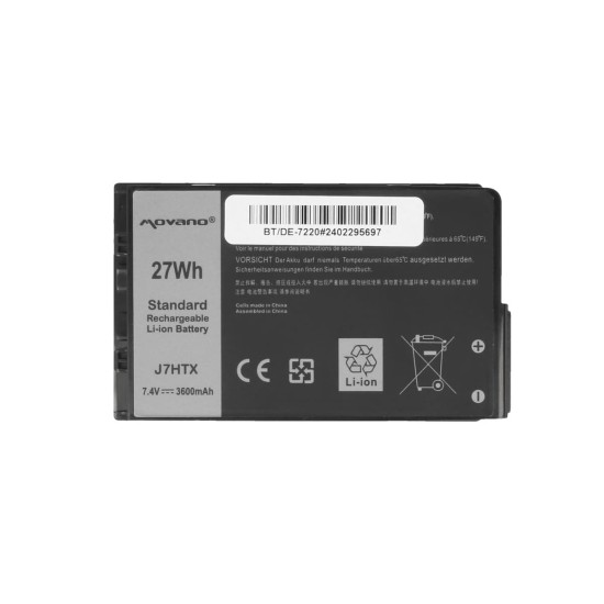 Movano BT/DE-7220 battery for Dell Latitude Rugged Extreme 7202 and 7212 · 27Wh
