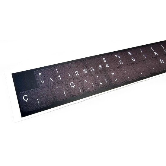 Pegatinas teclado Lenovo | Spanish | High-resistance reprinted UV background