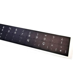 Pegatinas teclado Lenovo | Spanish | High-resistance reprinted UV background