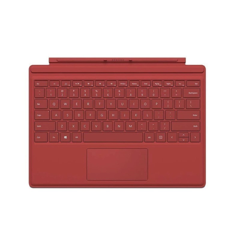 Microsoft Surface Pro Type Cover Red (M1725) | UK QWERTY Keyboard