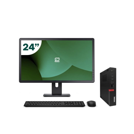 Pack Lenovo M920s SFF i5 8500 + 24" Monitor + Keyboard/Mouse + USB WiFi