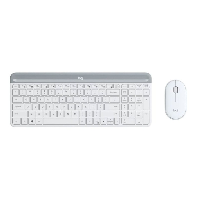 Logitech MK470 Wireless Keyboard and Mouse White