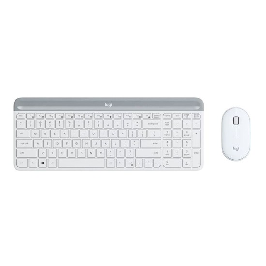 Logitech MK470 Wireless Keyboard and Mouse White