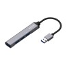 HUB USB Aisens A106-0540, 4 USB 3.0 Female Ports, Grey, 10 cm