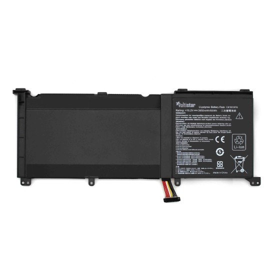 BATTERY FOR ASUS G501JW G501VW ZENBOOK UX501J UX501JW C41N1416