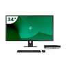 Pack HP 600 G5 Mini i7 9700T 16GB SSD 512GB + 34" LCD + Wireless Keyboard and Mouse + WiFi