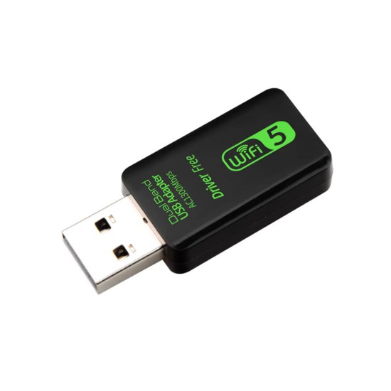 Adaptador USB WiFi AC1300 Dual Band · 5GHz High Speed