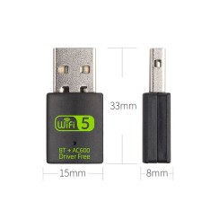 Adaptador USB WiFi AC600 + Bluetooth · Dual Band 2.4GHz and 5GHz