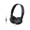 Headphones Sony MDR-ZX110 with Microphone, Black
