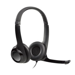 Logitech H390 USB with Microphone Black · Premium Headphones