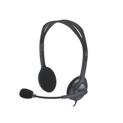 Logitech H111 with Microphone Black · Stereo Headphones