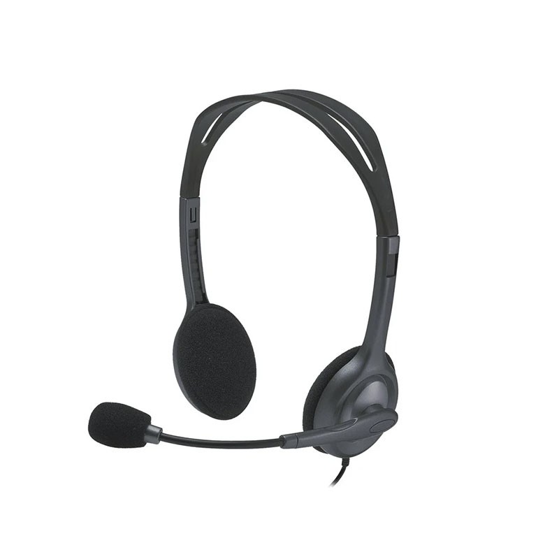 Logitech H111 with Microphone Black · Stereo Headphones