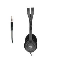 Logitech H111 with Microphone Black · Stereo Headphones
