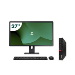 Pack Lenovo M75Q G1 Tiny AMD Ryzen 3 + 27" Monitor + Keyboard/Mouse + USB WiFi
