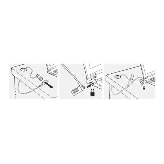 Cable Security Ewent EW1241 with Combination for Laptop