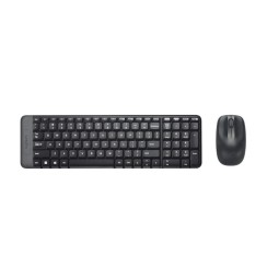 Teclado + Ratón Logitech MK220 Wireless Keyboard and Mouse, Black, New