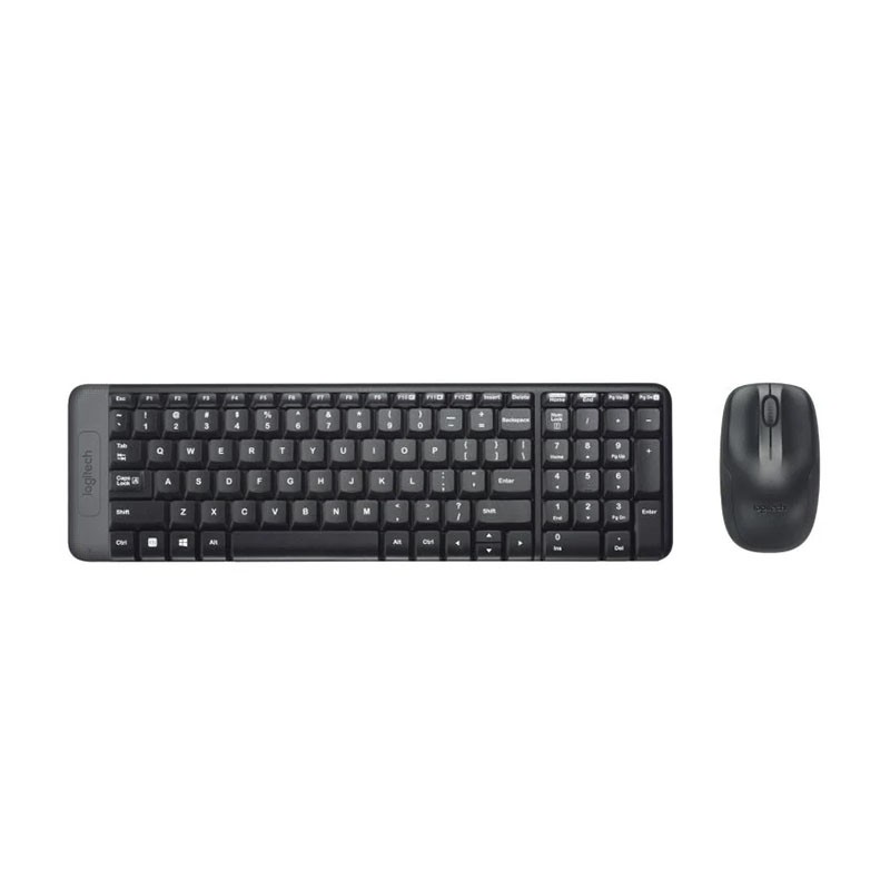 Teclado + Ratón Logitech MK220 Wireless Keyboard and Mouse, Black, New