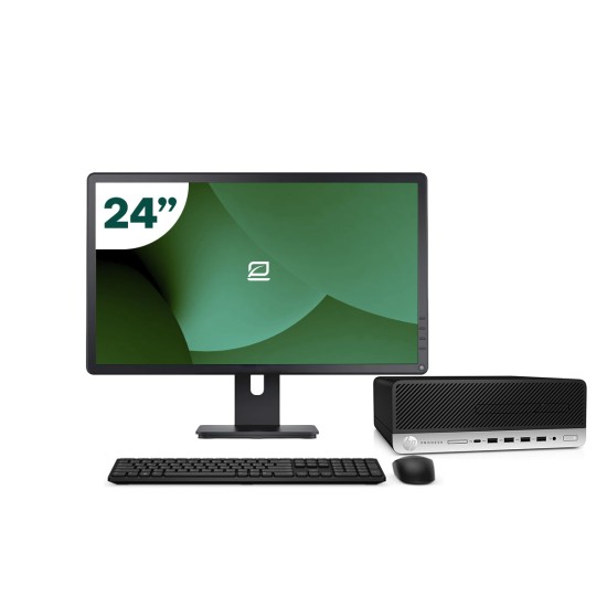 Pack HP 600 G4 SFF i5 8500 + 24" Monitor + Keyboard/Mouse + USB WiFi