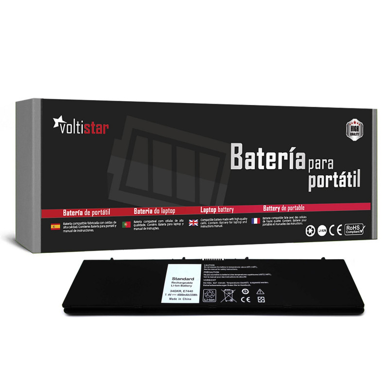BATTERY FOR DELL LATITUDE E7440 LAPTOP 34GKR 451-BBFT 451-BBFV 451-BBFY F38HT