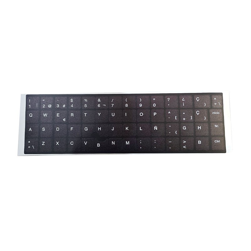 Kit Keyboard Stickers Spanish HP · UV Background · ANSI and ISO