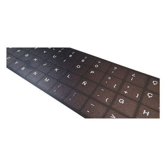 Kit Keyboard Stickers Spanish HP · UV Background · ANSI and ISO