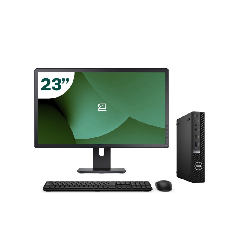 Pack Dell 5080 Micro i5 10500T + 23" Monitor + Keyboard/Mouse + USB WiFi