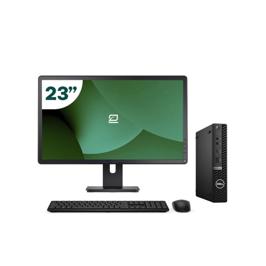 Pack Dell 5080 Micro i5 10500T + 23" Monitor + Keyboard/Mouse + USB WiFi