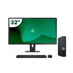 Pack Dell 5070 Micro i5 9500T + 32" Monitor + Keyboard/Mouse + USB WiFi