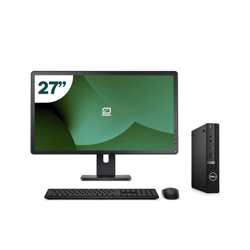 Pack Dell 5090 Micro i5 11500T + 27" Monitor + Keyboard/Mouse + USB WiFi