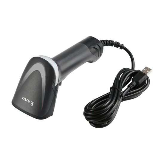 Lector de códigos de barras Eyoyo EY-H1 con soporte negro