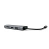 Adaptador multipuerto 10 en 1 USB-C HUB 4x USB 1x USB-C RJ45 HDMI VGA Jack 3.5 Lector SD/MicroSD, A