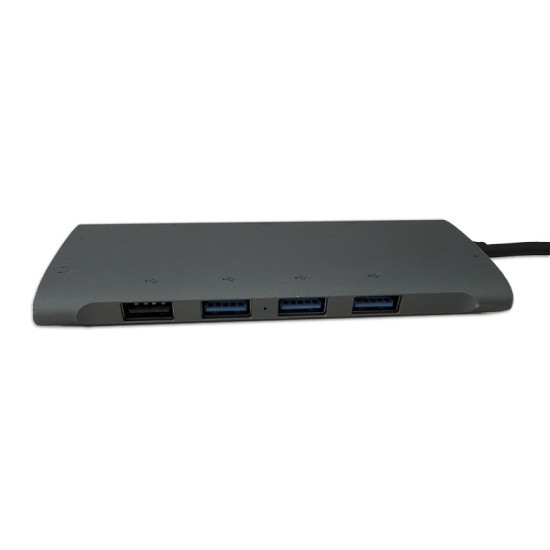 Hub USB-C 10-in-1 HDMI VGA RJ45 Gigabit and USB 3.0