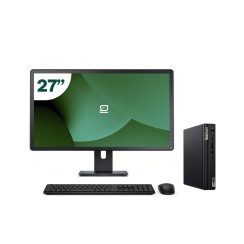 Pack Lenovo M75Q G2 Tiny AMD Ryzen 3 + 27" Monitor + Keyboard/Mouse + USB WiFi