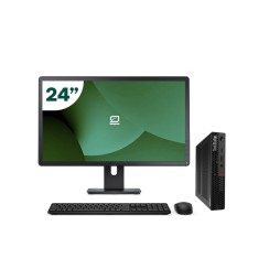 Pack Lenovo P340 Tiny i5 10500T + 24" Monitor + Keyboard/Mouse + USB WiFi