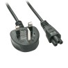 Cable de alimentación Schuko C5 UK de 3 clavijas, cable C5