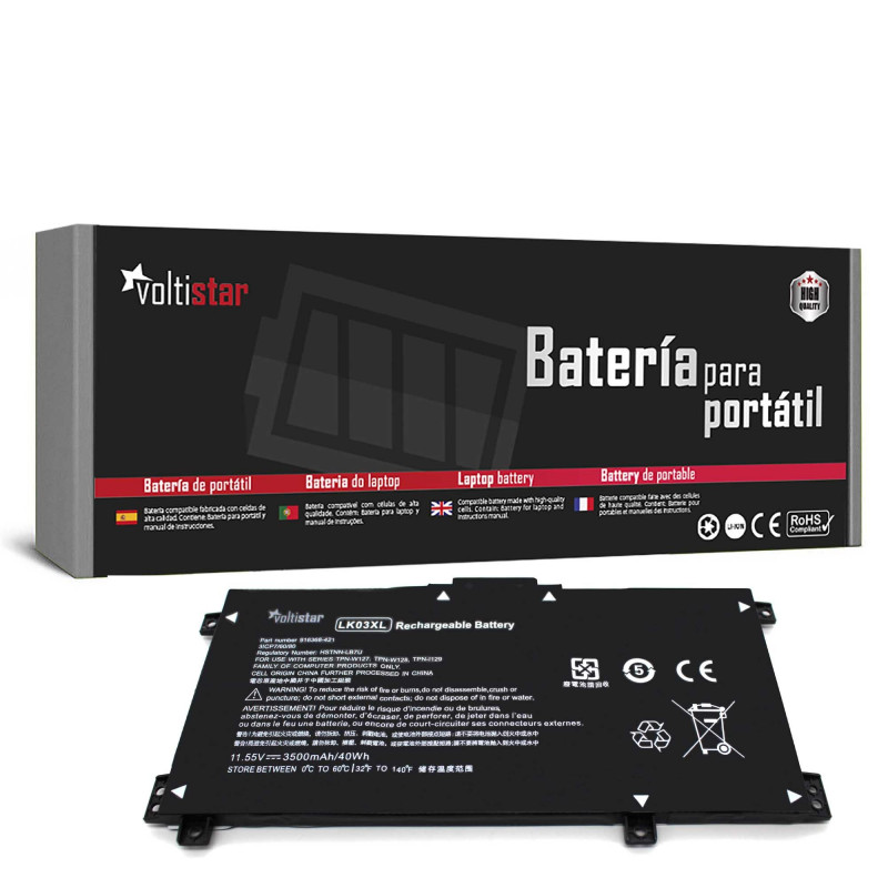 BATTERY FOR LAPTOP HP LK03XL LKO3XL LK03048XL LK03055XL 916368-421 916368-541