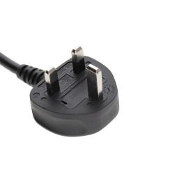Schuko to C13 Power Cable, 3-Pin, for PC and Monitor