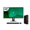 Pack Lenovo M720q Tiny i5 9500T 16GB SSD 512GB + LCD 32" + Wireless Keyboard and Mouse + WiFi