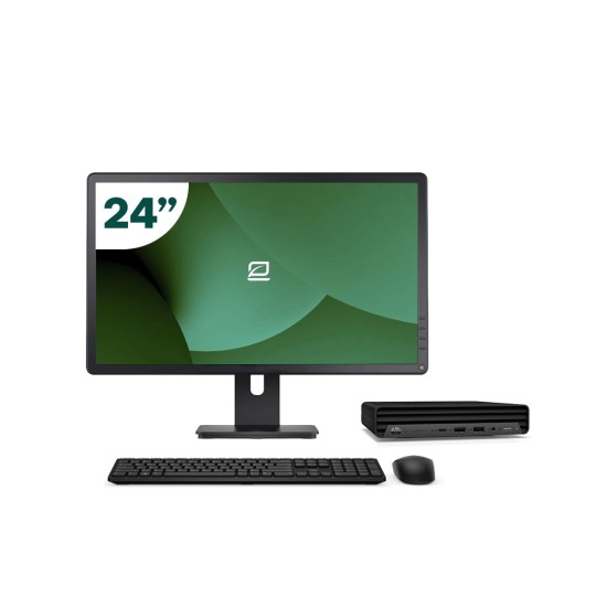 Pack HP 800 G6 Mini i5 10500T + 24" Monitor + Keyboard/Mouse + USB WiFi