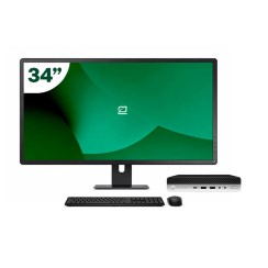 Pack HP 800 G5 Mini i5 9500T + 34" Monitor + Keyboard/Mouse + USB WiFi