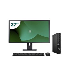 Pack Dell 5080 Micro i5 10500T + 27" Monitor + Keyboard/Mouse + USB WiFi