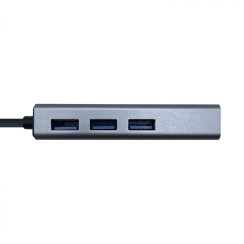 Aisens A106-0401 USB 3.0 to Gigabit Ethernet + 3x USB Hub