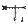 AISENS DT32TSR-279 Desk Mount for 2 Monitors 17"-32" Eco Swivel Tilting 10Kg/Arm, New