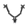 CoolBox COO-SOP-M02D Desk Mount for 2 Monitors up to 32" Pneumatic Arm 8kg/Arm, New
