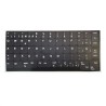Complete Spanish Keyboard Sticker Kit for Lenovo, Durable Vinyl with Black UV Background