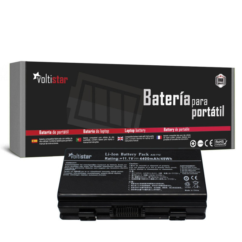 BATTERY FOR PACKARD BELL EASYNOTE mx52 | Asus X51 Series and T12, T12C, T12Er, T12Fg