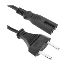 Cable de Alimentación Bipolar 2 pins EU C7 1.20m, New