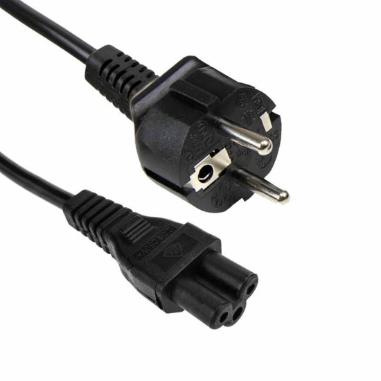 Cable de alimentación Schuko C5 UE de 3 clavijas, cable C5