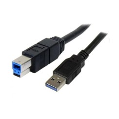 Cable USB 3.0 Type A-B 1.8M - USB charging and data, Black - 1st Quality
